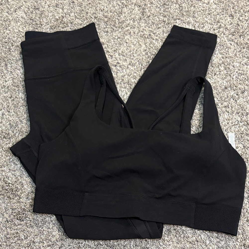 Athleta Jet Black Activewear Set